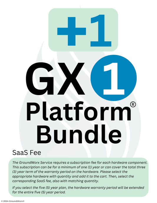Group 1) GX-1 Platform - (1 Year) GX-1F (Turf, Trees & Soil) (SaaS)