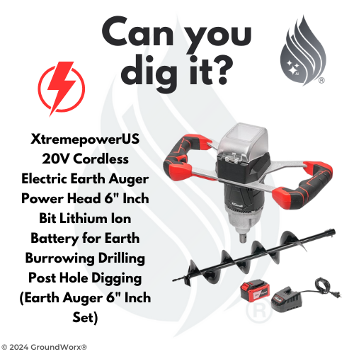 Group 6) Power Auger (Xtremepower US - Electric) (6")