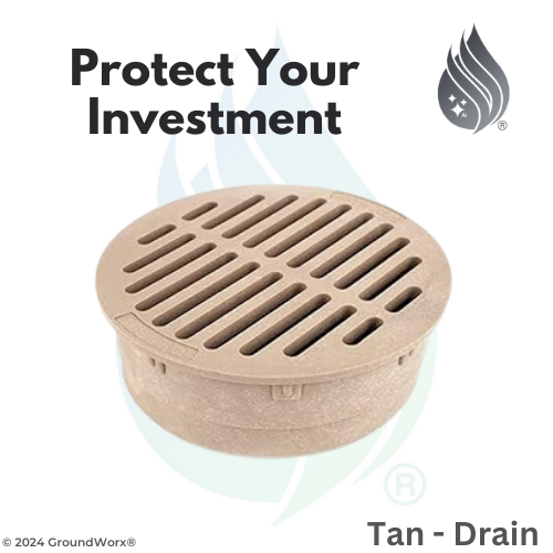 Group 6) Faux Drain Cover (Tan)