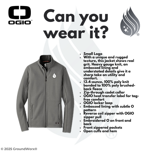 Group 9) h) Men's OGIO Grit Fleece Jacket - E