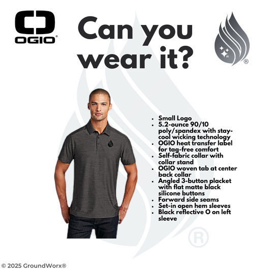 Group 9) g) Men's OGIO Slate Polo - E