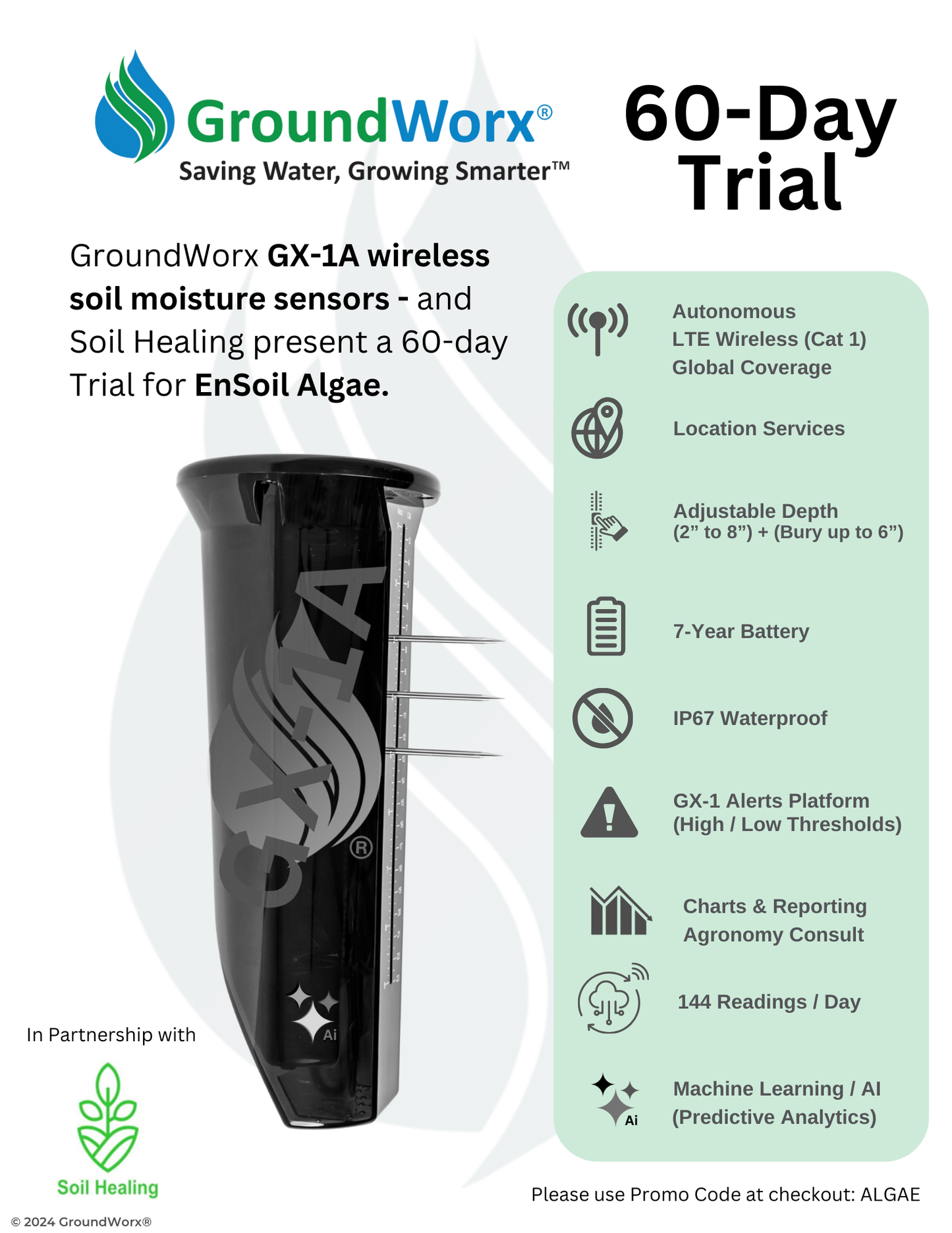 TRIAL - EnSoil Algae 60-day trial (Sensor & EnSoil)