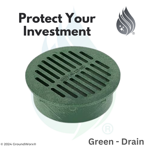 Group 6) Faux Drain Cover (Green)