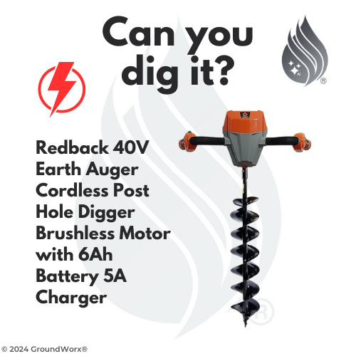 Group 6) Power Auger (Redback - Electric) (6")