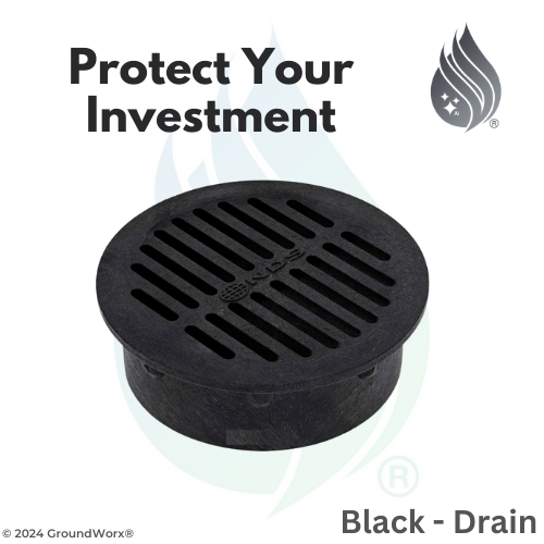 Group 6) Faux Drain Cover (Black)